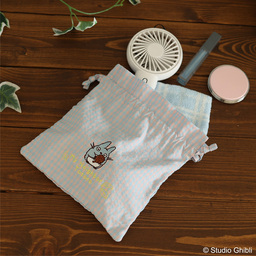 龍貓包 粉嫩格子束口袋