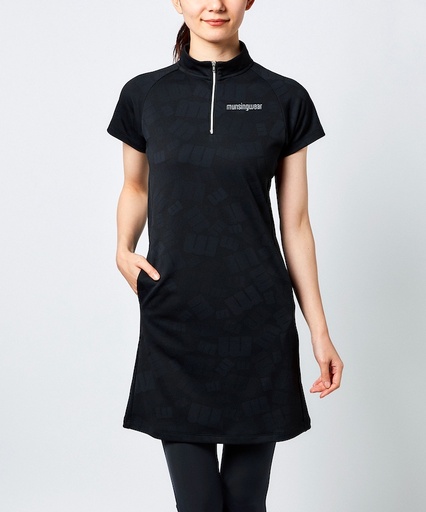 "ENVOY" sweat absorption quick-drying reflection m logo random jacquard dress
