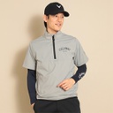 CALLAWAY Nylon Stretch Short Sleeve Half Zip Water Repellent Blouson *4L size available (MENS)