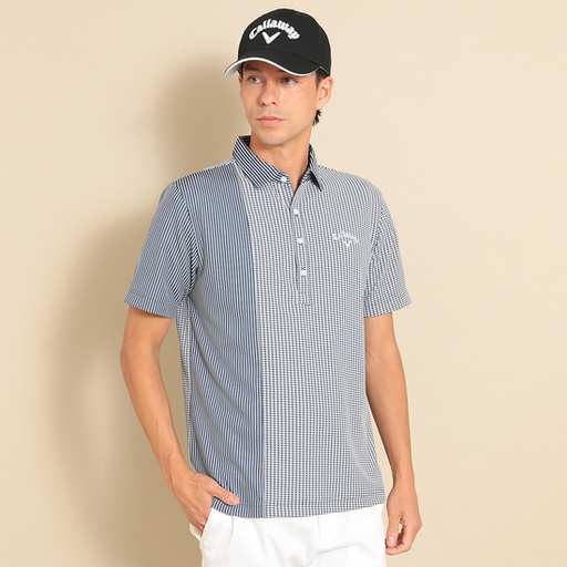 CALLAWAY 方格與條紋短袖上衣