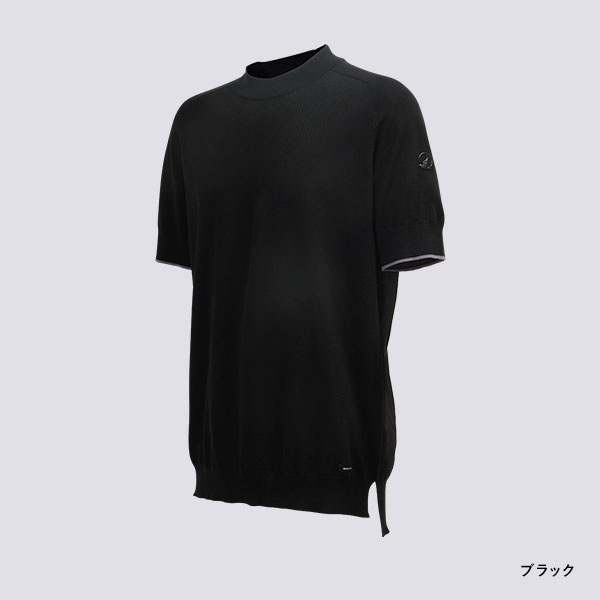 短袖針織小高領衫