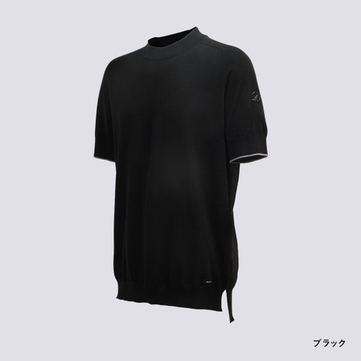 短袖針織小高領衫