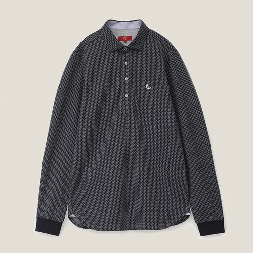 Callaway 幾何印花長袖襯衫（男士）