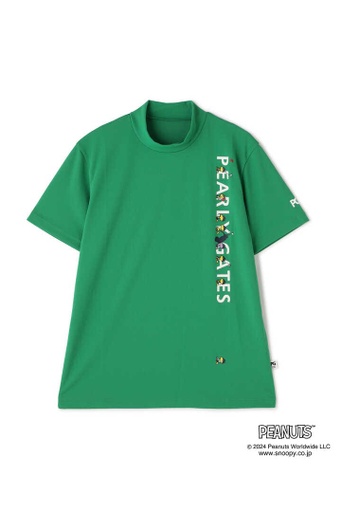 SNOOPY 蜂巢紋短袖高領T恤