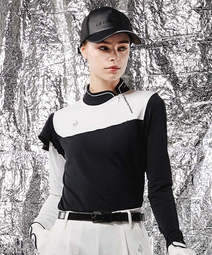 【RIJOUME】Asymmetritrie Tril Long Sleeve Shirt (Sweat Absorption Quick Drying/Stretch/UV CUT(UPF50)/DESCENTE ECO/