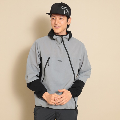 [C23115101_] CALLAWAY 8WAY Stretch Mini Dot Air Water Repellent Full Zip Blouson (MENS)