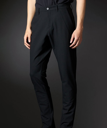 混色彈力斜紋寬錐形彈力褲