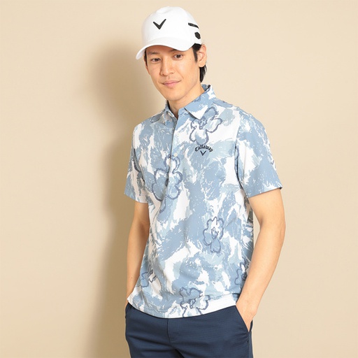 CALLAWAY 數位花卉印花 Oni Kanoko 短袖襯衫（男款）