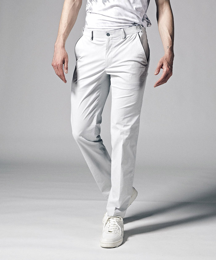 SUNSCREEN 彈性泡泡紗長褲（遮熱/彈性/防紫外線 (UPF50+)/涼感效果）