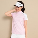 CALLAWAY 網眼風格短袖小高領上衣